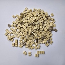 LEGO Tan Beige Bricks Log Profile 1x2 1x4 Huge Bundle Part 200g+