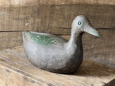 Antique French Wooden Decoy Duck