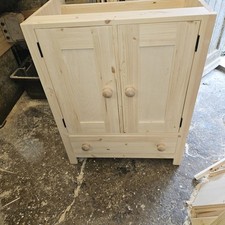 Redwood pine handmade kitchen cabinets