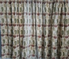 TAPESTRY STYLE lined Curtains 54 X 74 Inch SEE DESCRIPTION 