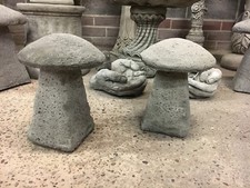 Garden stone ornaments,Small mushroom ornament,staddle stone,Garden Toadstool 