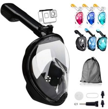 Swimming Mask Full Face Anti-fog Snorkelling Scuba Diving Mask Goggles For GoPro
