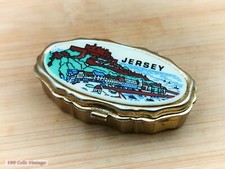 Handbag Ashtray Jersey souvenir-Tiny Metal Vintage Pill Box Style-0gr