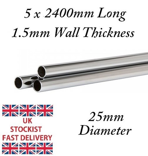 Chrome plated metal tube - 5,