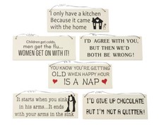 Funny JOKING Signs Wooden