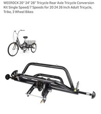 WEEROCK Tricycle Rear Axle