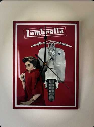 Wall clock vintage lambretta - wall,