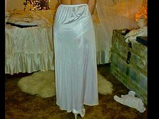 White Silky With Lace Trimmed