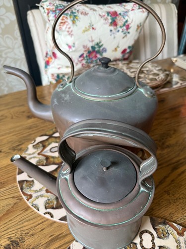 Vintage copper kettles one - vintage,