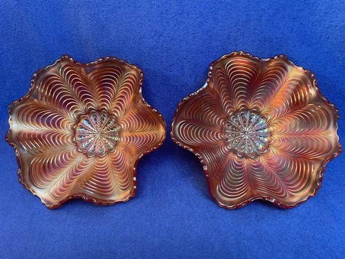 Pair fenton carnival glass - pair, of