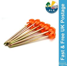10 x PLS Rock Tent Pegs Hi-Viz
