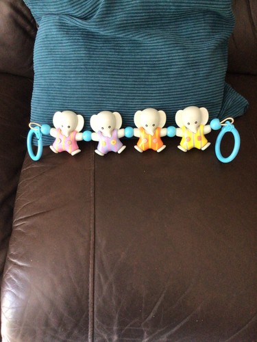 Vintage pram rattles elephants - vintage,