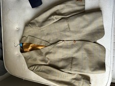 Plaid Suit Jacket Men XXL UK46 Vintage Italy