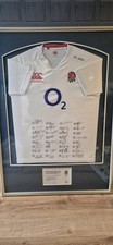 England Rugby Signed Shirt 2012