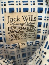 JACK WILLS Men's Cotton Long Sleeve Shirt Size XS Chest 34"