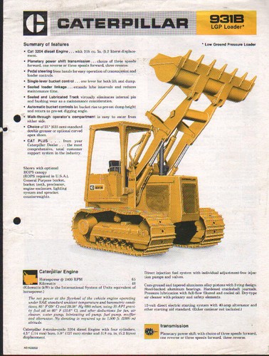 Caterpillar 931b lgp - "931b", tracked