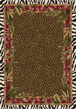 Milliken Red Vibrant Zebra