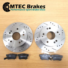 Peugeot 106 Gti Drilled Grooved Rear Brake Discs & MTEC Pads
