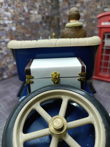 White trunk with brown trim - brown, to