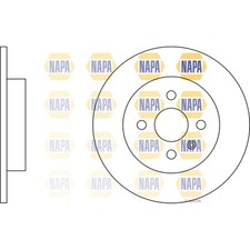 2x Brake Discs Solid For