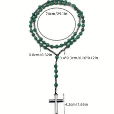 Rosary Beads with Cross Pendant Tiger Eyes Agate Chaplet/Rosary Catholic UK