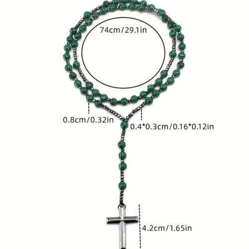 Rosary beads with cross - with,