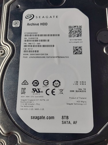 Seagate faulty 8tb - hard, drive