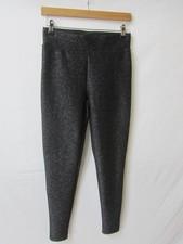 M&S Leggings Black Sparkle Leggings  Size 8  Elasticated High Waist BNWT RRP £19