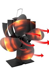 SuperFast Heat Powered Stove Fan for Wood Burning Stoves - Eco Friendly & Quiet