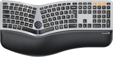 ProtoArc Backlit Wireless Ergonomic Keyboard, EK01 Plus Ergo Keyboard with Wr...