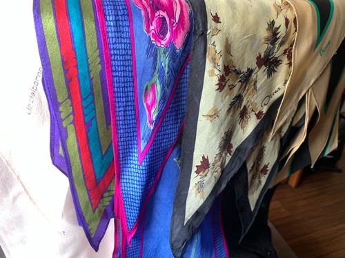 Vintage silk scarf lot - -, pc