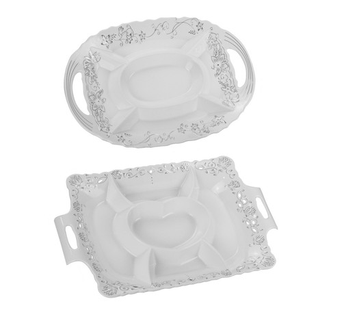 Snack dish porcelain serving - porcelain,