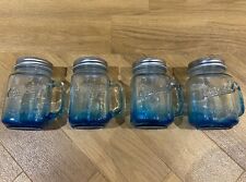 Glass Drinking Jars 450ml - Pack Of 4 Including Straws.