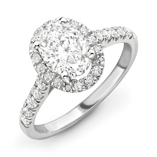 Solitaire engagement ring - ,