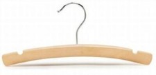 Natural Wooden Kids Children Baby Hangers 10" - Box of 80