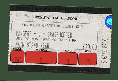 1996 glasgow rangers - 1996/97,