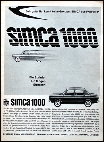 Simca 1000 original - simca,