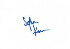Sophie Kauer cellist autograph