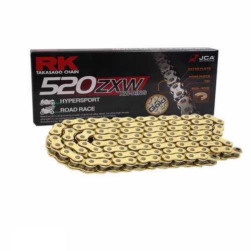 Motorcycle chain gold ring - motorcycle,