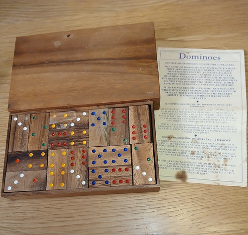 Wooden dominoes complete - dominoes,
