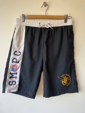 Santa Monica Polo Club Swim Shorts Mens Small Navy