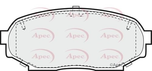 Front axle brake pads set - axle,