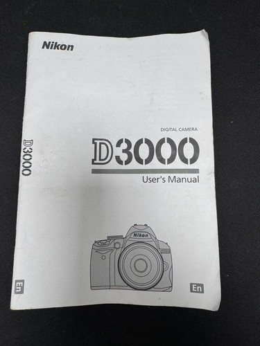 Nikon d3000 camera instruction - nikon,