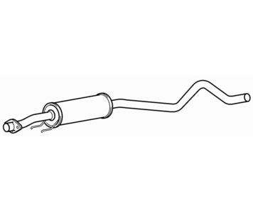Centre exhaust middle silencer - exhaust,