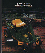 John Deere Riding Lawn Mowers Brochure Leaflet