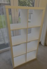  IKEA kallax White 8-Cube Storage Unit / Shelving Unit