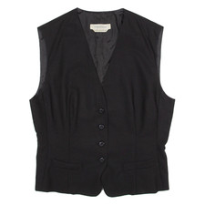 MAX MARA Womens Plain Shirt Black Sleeveless S