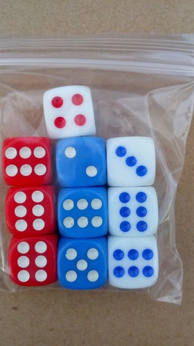 Dice pack six sided - pack,