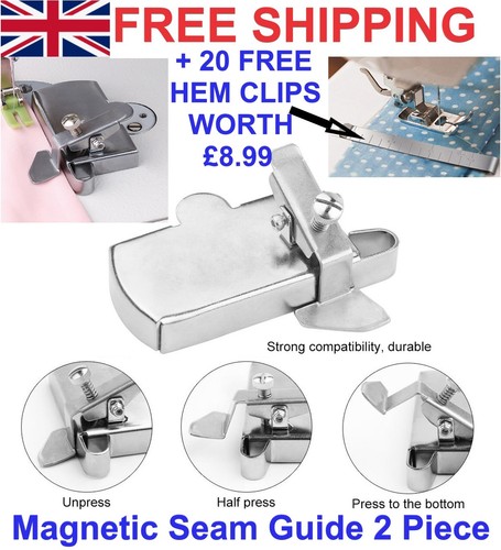 Seam guide hem clips long - +,