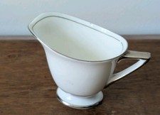 Royal Doulton Art Deco Milk Jug Silver Band H4244